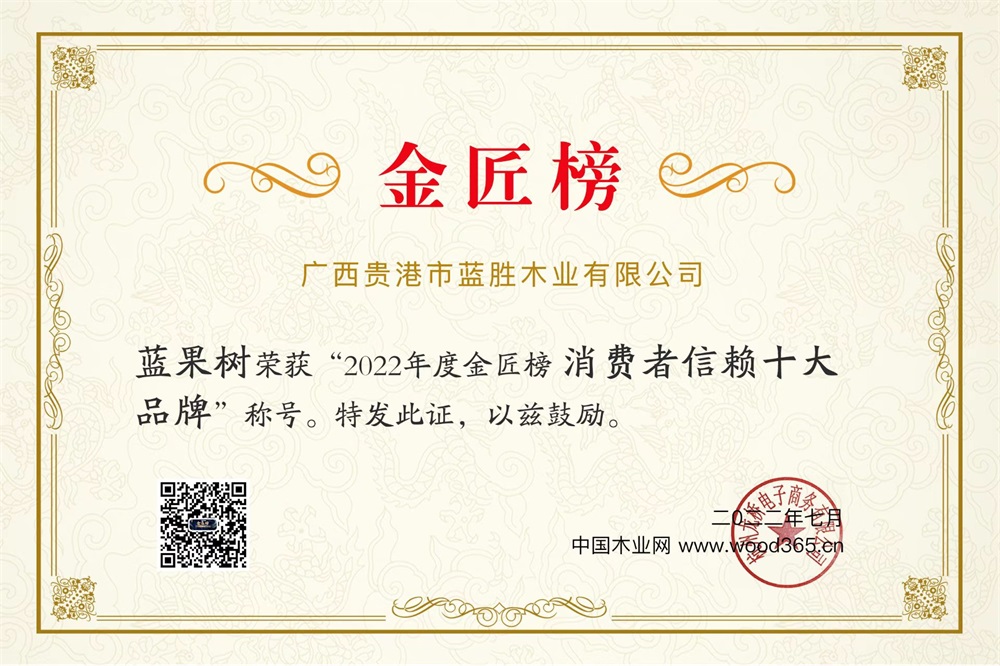 2022金匠榜（消費(fèi)者信賴